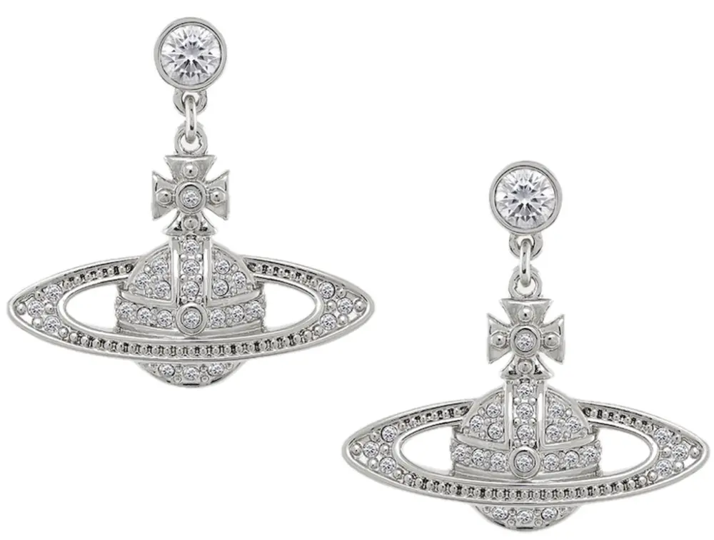 Khuyên Tai Vivienne Westwood Mini Bas 'Silver' 62020025-02P116-CN