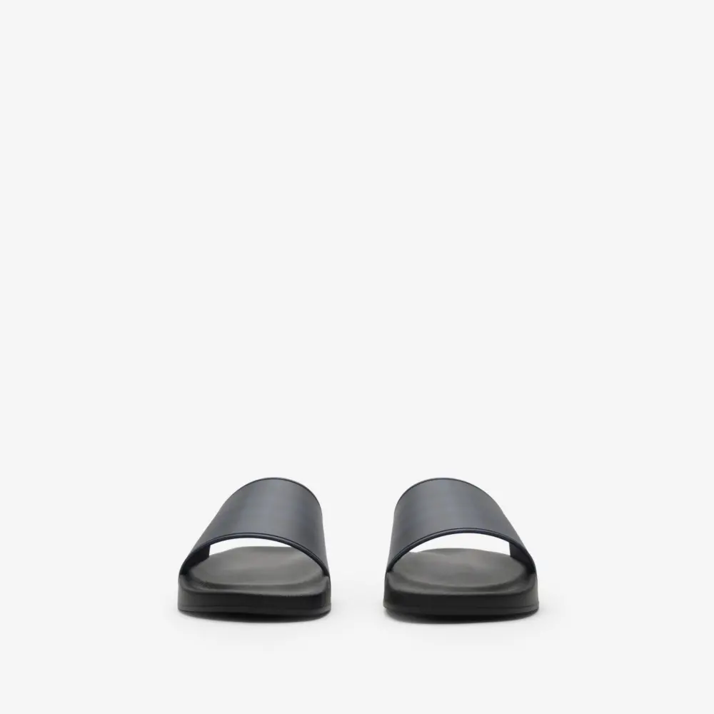 Alternative view of Dép Burberry Check Slides 'Navy' 81298471