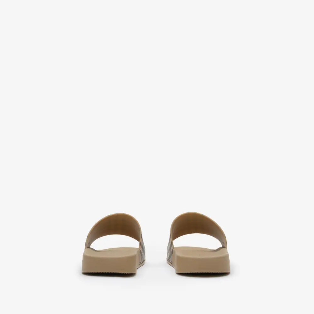 Dép Burberry Check Slides 'Beige' 81249411 - Ảnh 3