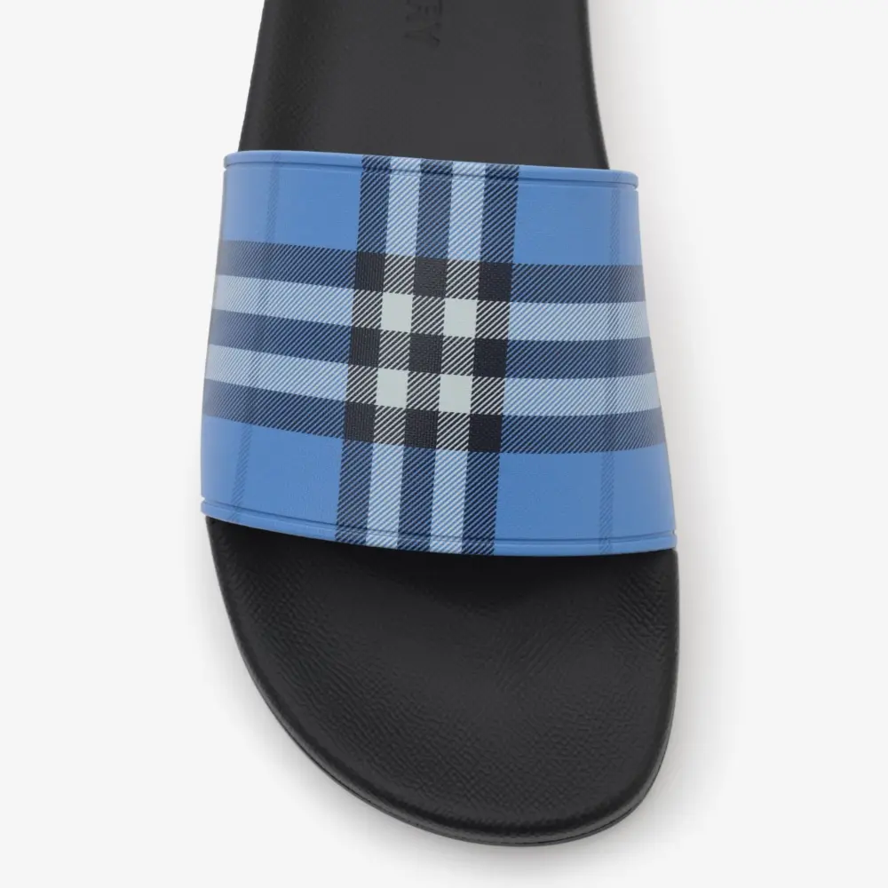 Dép Burberry Check 'Cornflower Blue' 81235831 - Ảnh 6