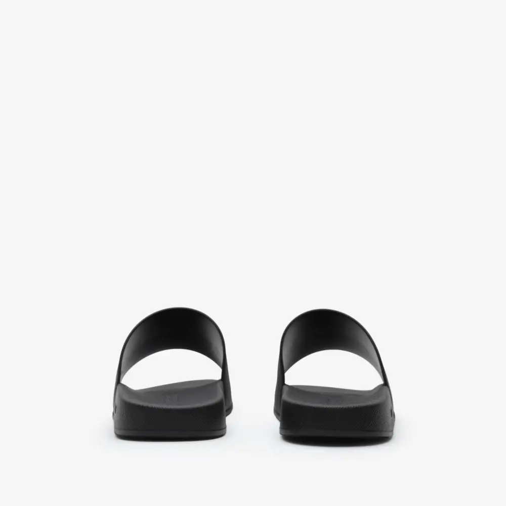 Dép Burberry Logo Slides 'Black' 81236011 - Ảnh 3