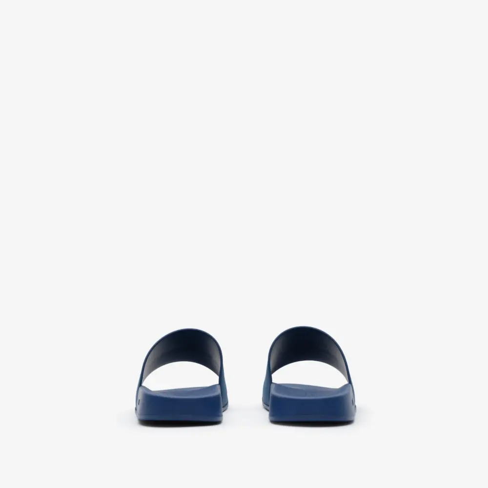 Dép Burberry Logo Slides 'Blue' 81236001 - Ảnh 4