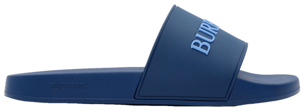 Dép Burberry Logo Slides 'Blue' 81236001