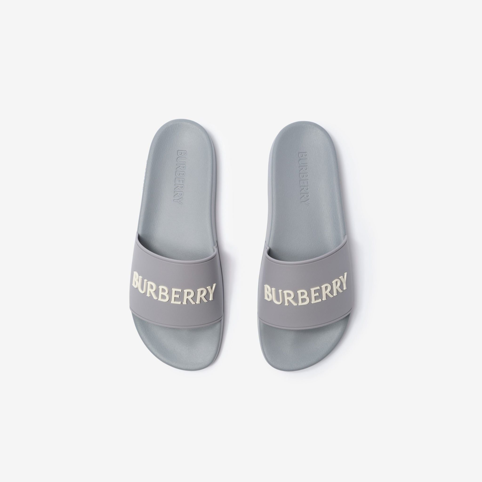 Dép Burberry Logo Slides 'Grey' 81281481 - Ảnh 4