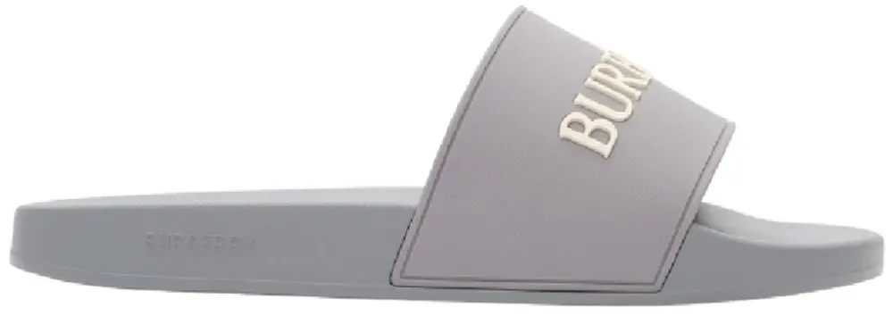 Dép Burberry Logo Slides 'Grey' 81281481