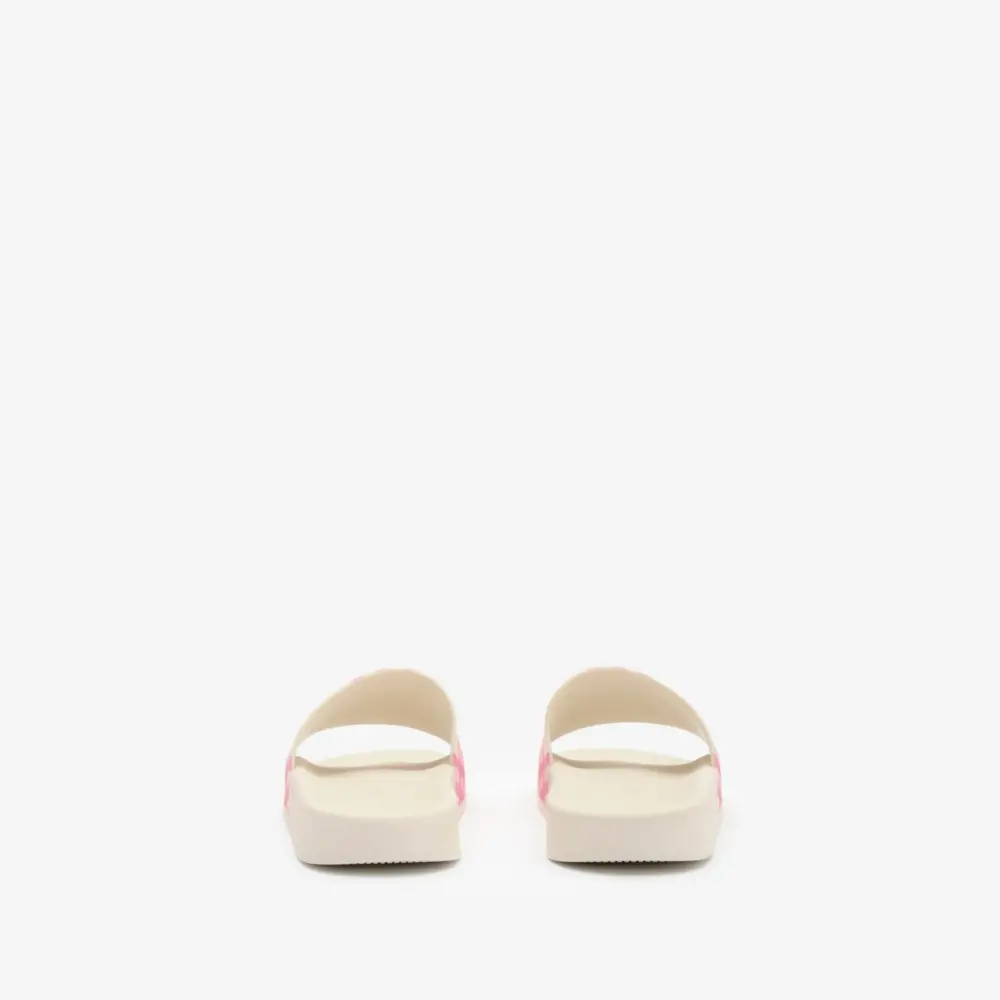 Dép Burberry Check Slides 'Aubergine Purple' 81236091 - Ảnh 3