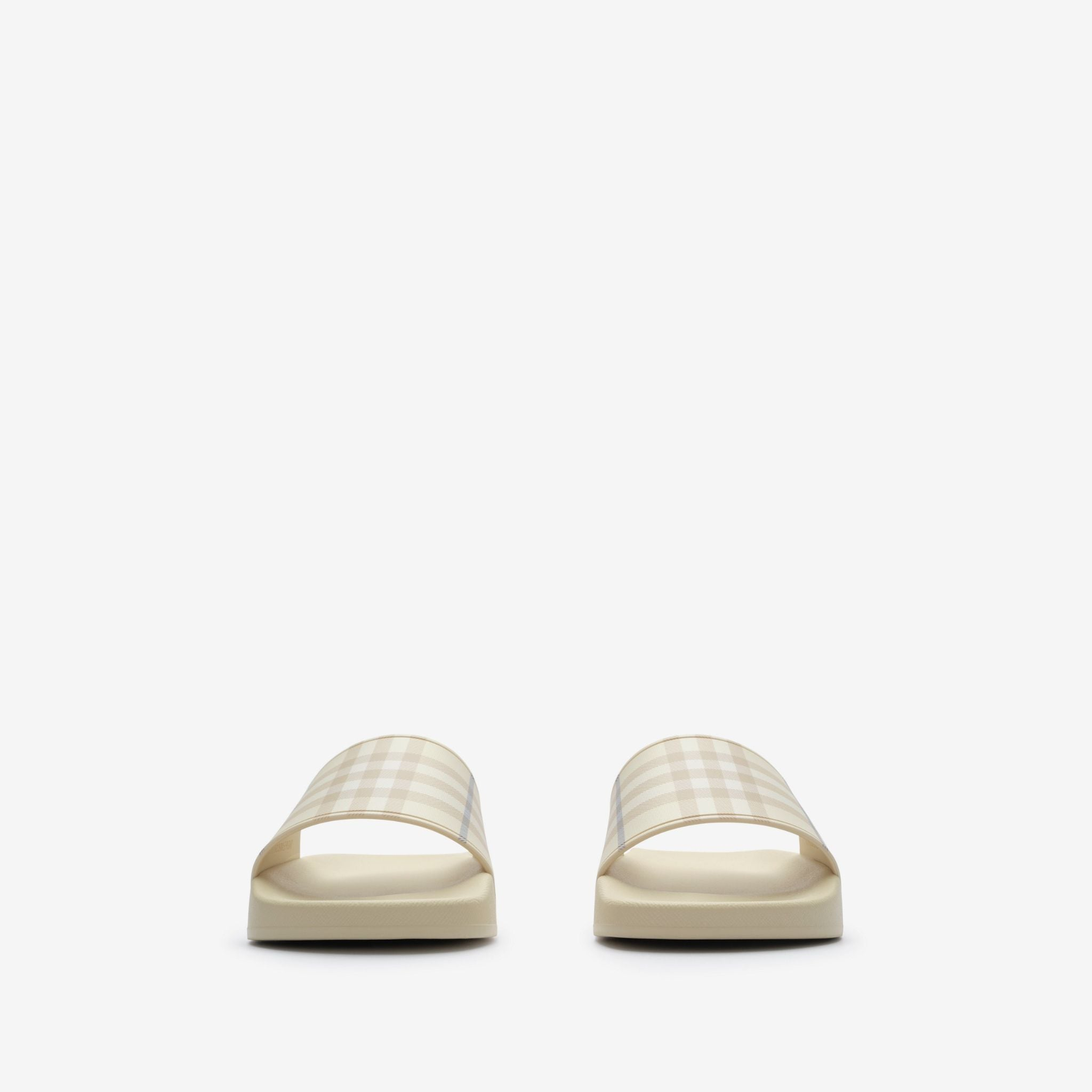 Alternative view of Dép Burberry Check Slides 'Sesame Beige' 81281331