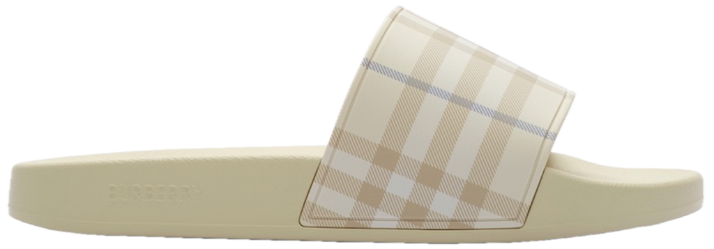 Dép Burberry Check Slides 'Sesame Beige' 81281331