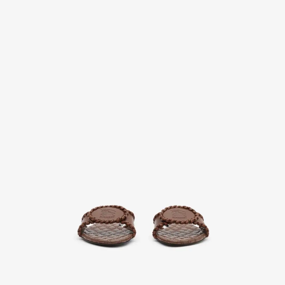 Alternative view of Dép Burberry Knight Stamp Slides 'Saddle Brown' 81236041
