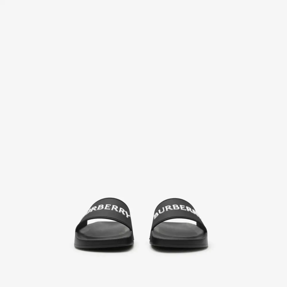 Alternative view of Dép Burberry Logo Slides 'Black' 81236181