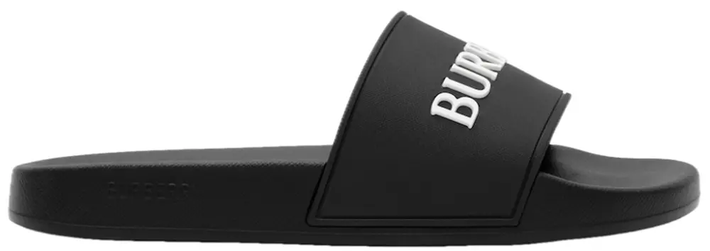 Dép Burberry Logo Slides 'Black' 81236181