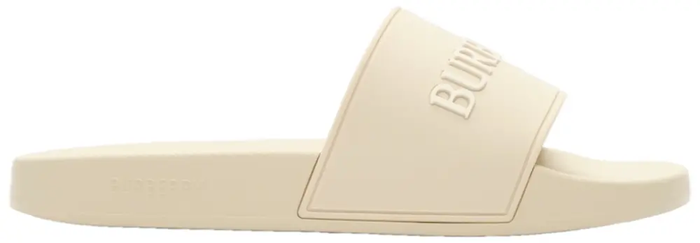 Dép Burberry Logo Slides 'Sesame White' 81281511