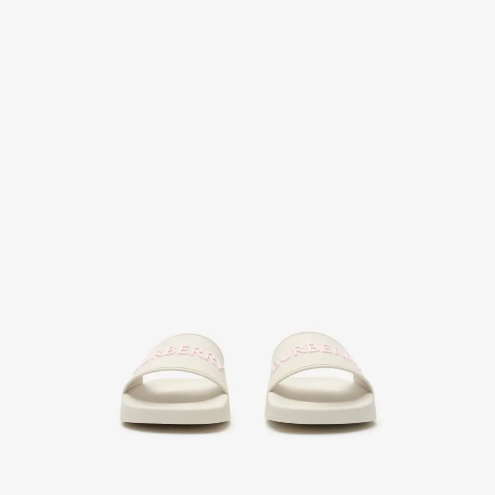 Alternative view of Dép Burberry Logo Slides 'White' 81236171