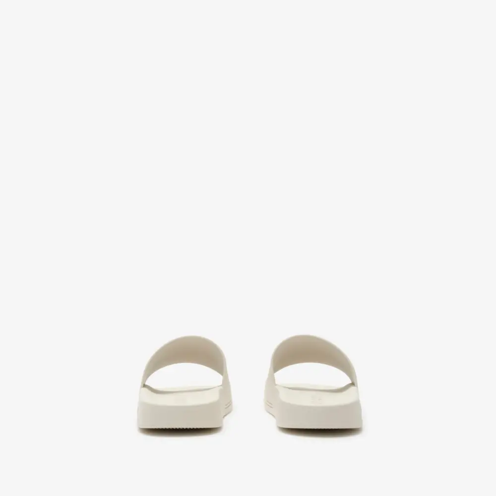Dép Burberry Logo Slides 'White' 81236171 - Ảnh 3