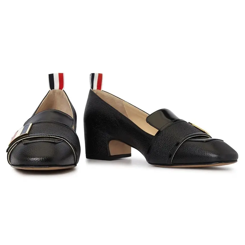 Alternative view of Giày Thom Browne Three-wire strap 'Black' FFH207A-06257-001