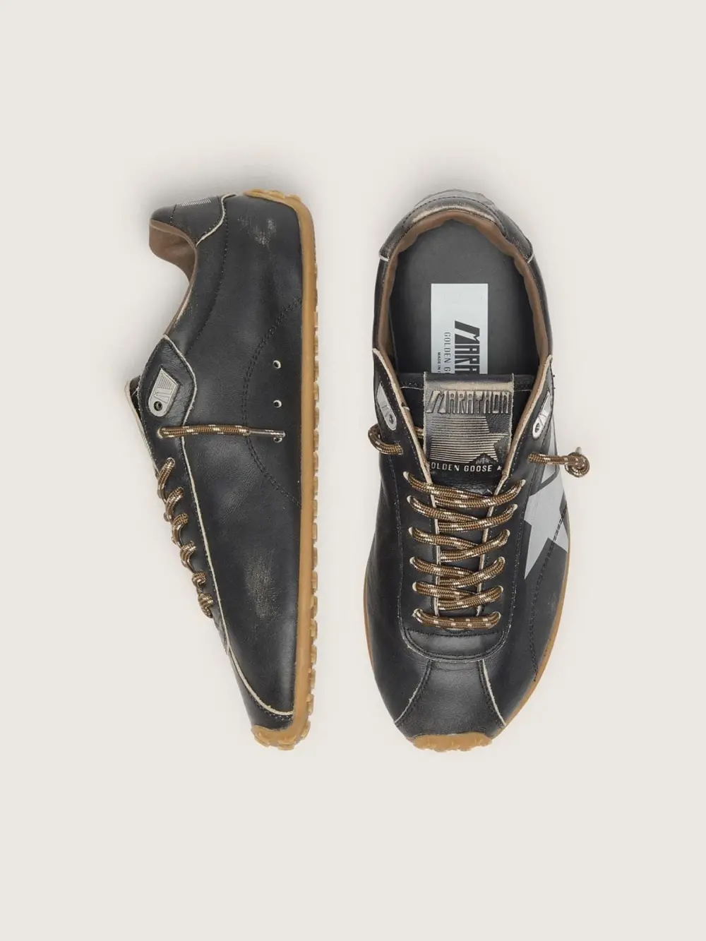 Giày Golden Goose Marathon Speed 'Black' GMF00892-F007405-90179 - Ảnh 4