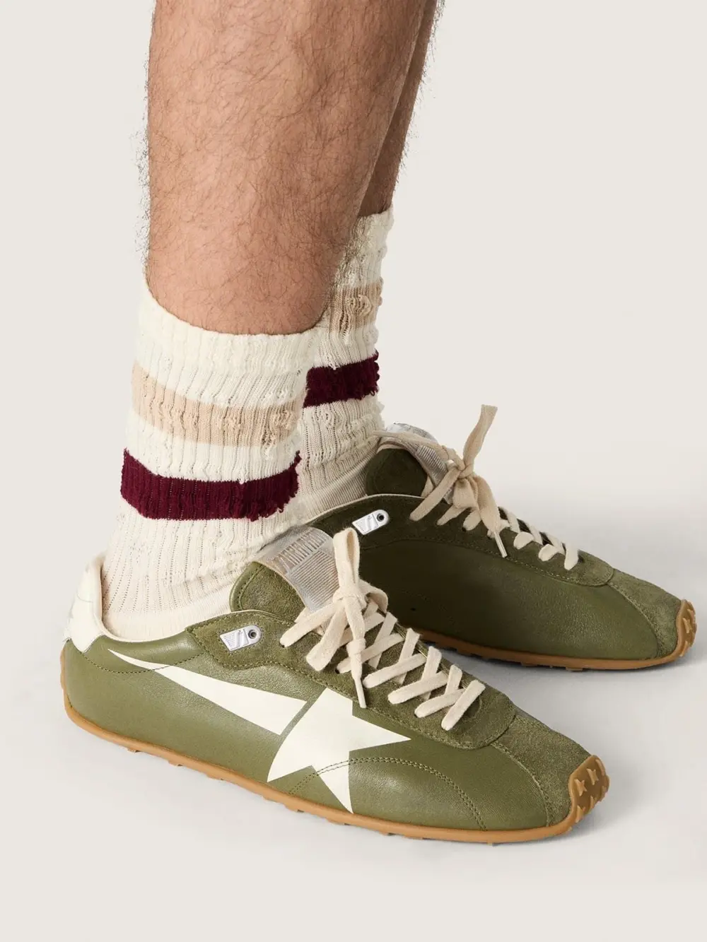 Giày Golden Goose Marathon Speed 'Olive' GMF00892-F008456-35990 - Ảnh 3