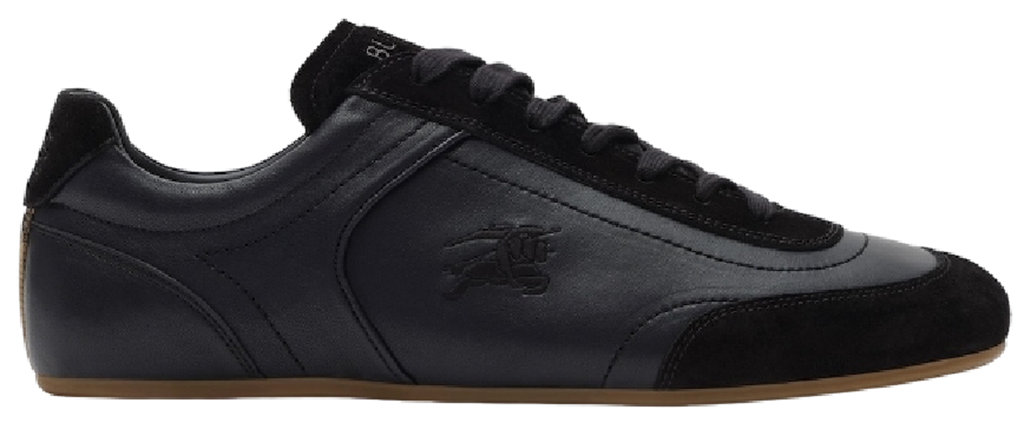 Giày Burberry Leather Knight Runner Sneakers 'Black' 81262821