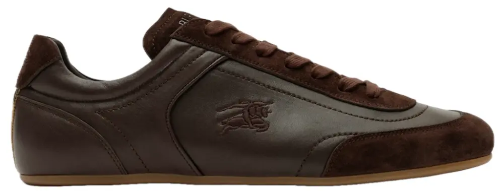 Giày Burberry Leather Knight Runner Sneakers 'Brown' 81262811