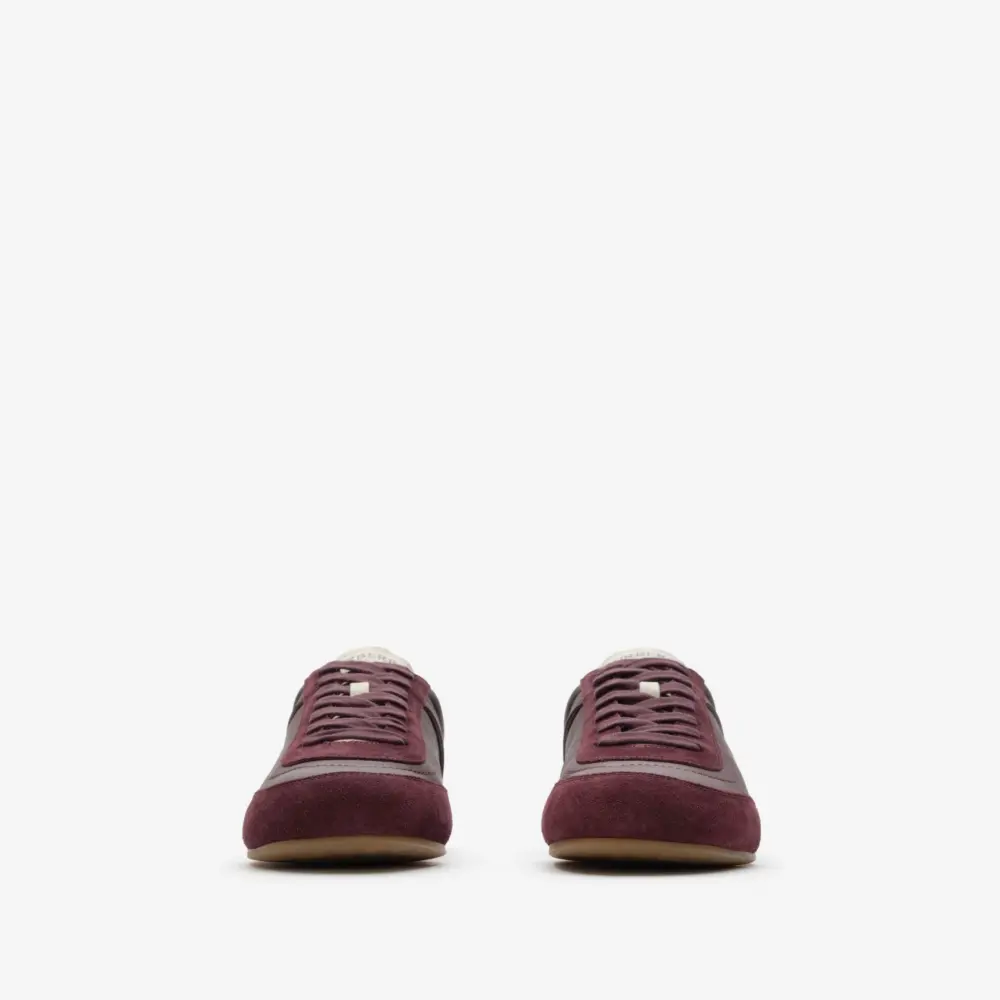 Alternative view of Giày Burberry Leather Knight Runner Sneakers 'Red' 81278041