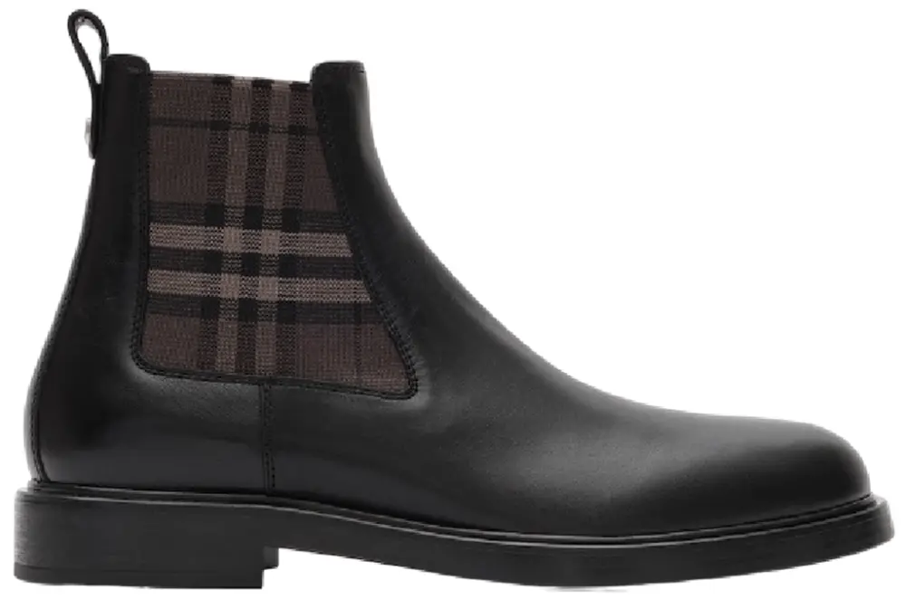 Giày Burberry Leather Pembroke Boots 'Black' 81279271