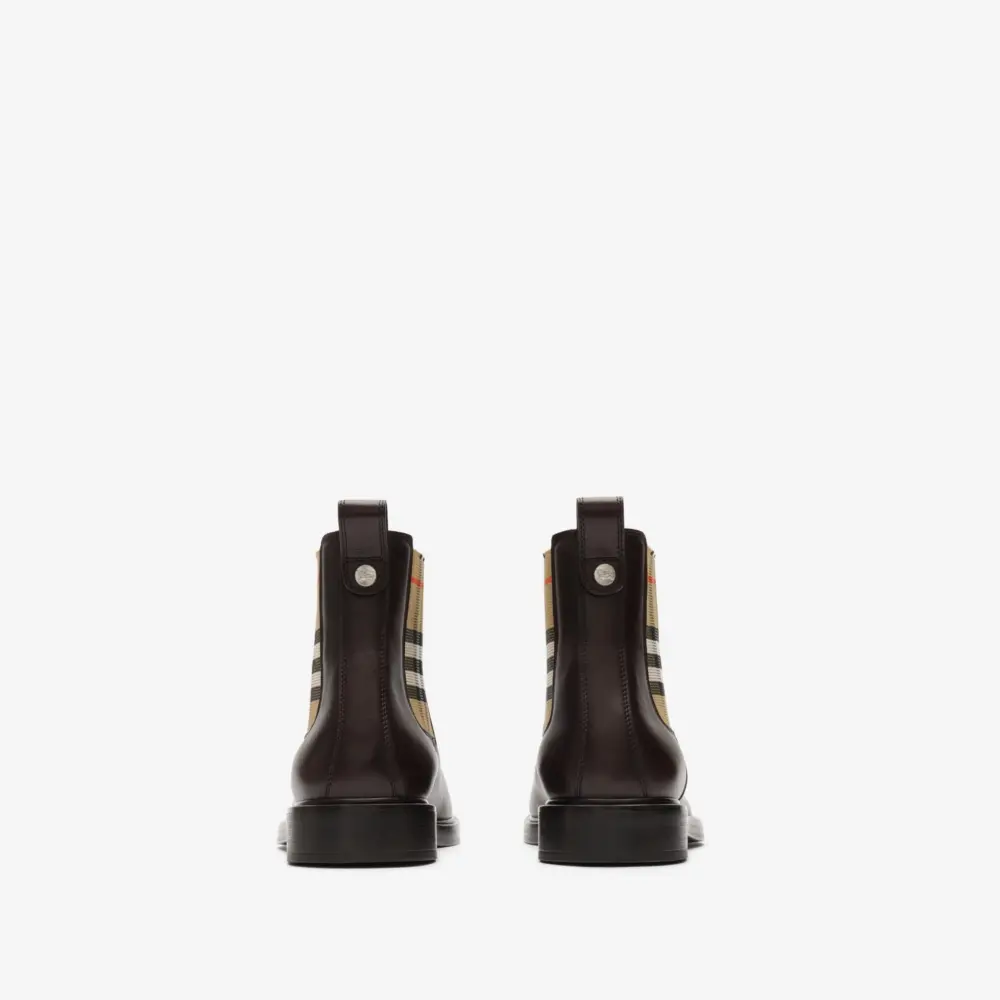 Giày Burberry Leather Pembroke Boots 'Brown' 81298261 - Ảnh 3