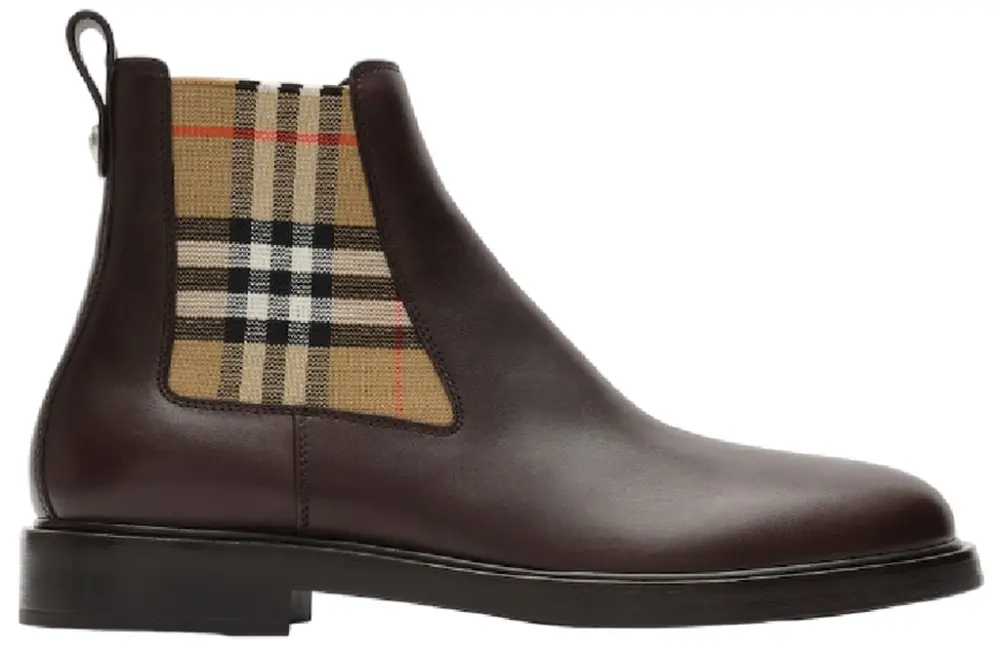 Giày Burberry Leather Pembroke Boots 'Brown' 81298261
