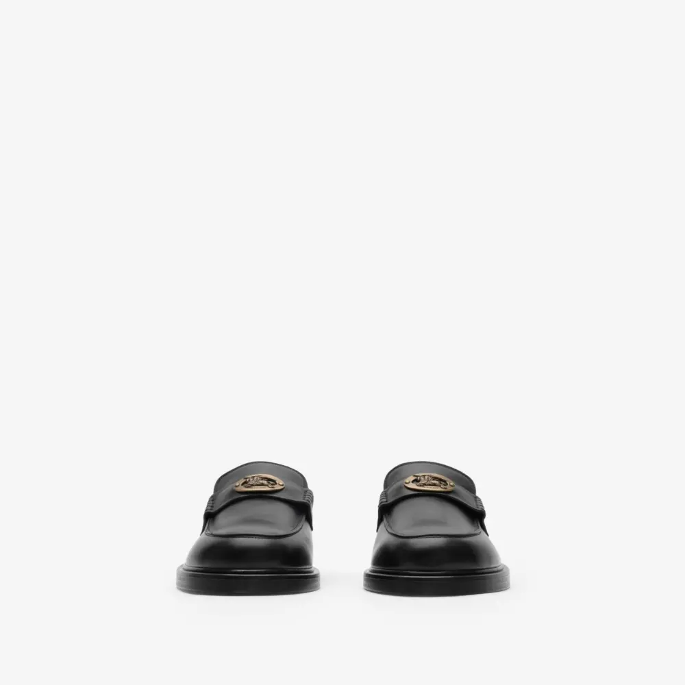 Alternative view of Giày Burberry Leather Pembroke Loafers 'Black' 81279541