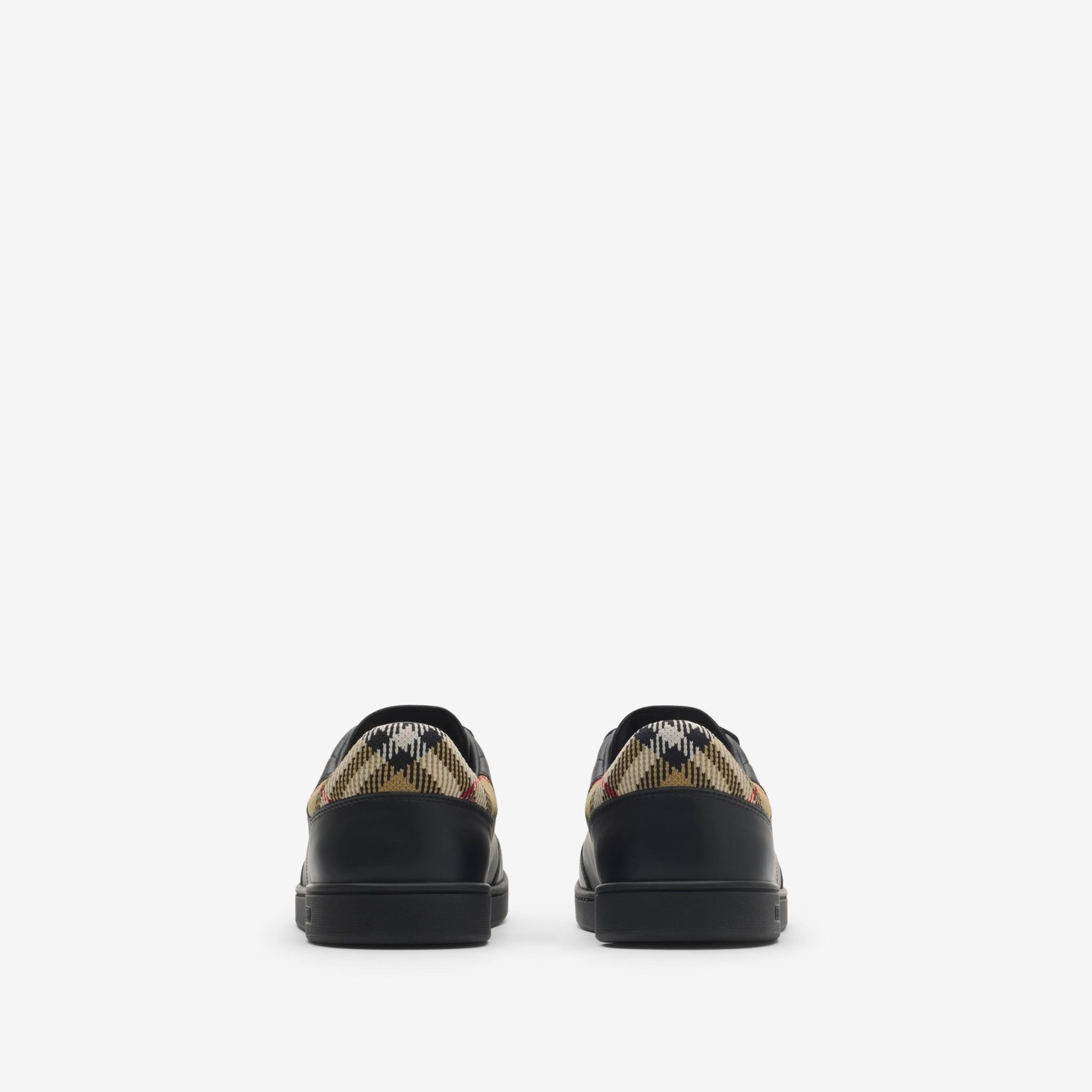 Giày Burberry Leather Set Sneakers 'Black' 81188511 - Ảnh 3
