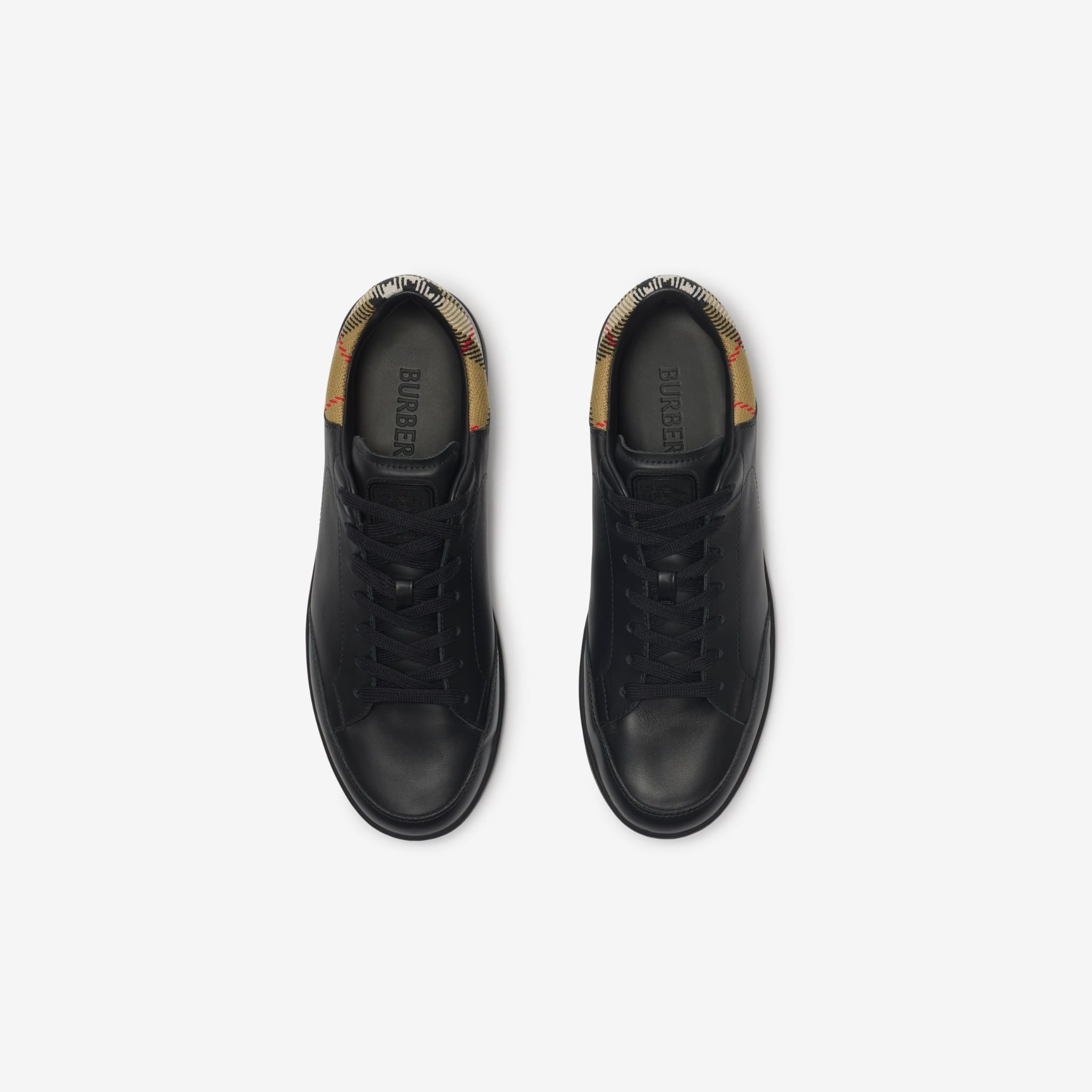 Giày Burberry Leather Set Sneakers 'Black' 81188511 - Ảnh 4