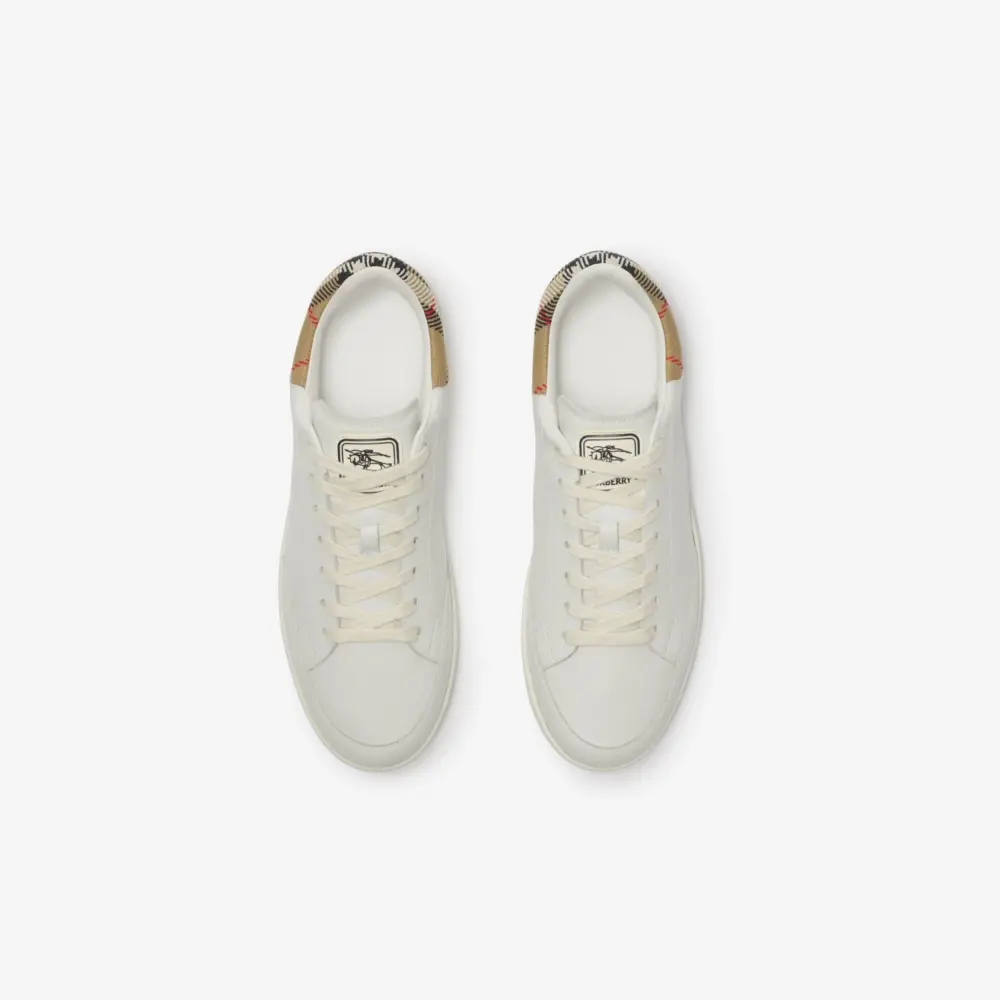 Giày Burberry Leather Set Sneakers 'White' 81188501 - Ảnh 4