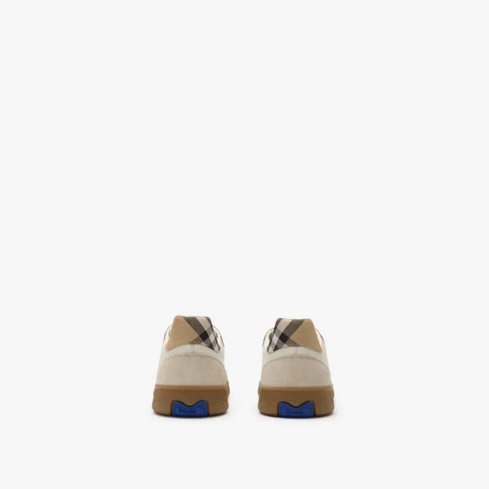 Giày Burberry Suede Check Terrace Sneakers 'Beige' 81275101 - Ảnh 3