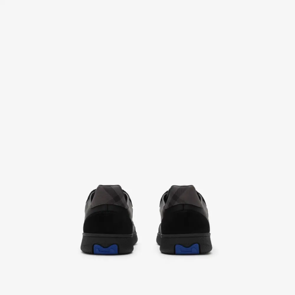 Giày Burberry Suede Check Terrace Sneakers 'Black' 81275081 - Ảnh 3