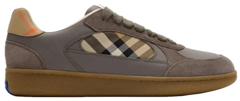 Giày Burberry Suede Check Terrace Sneakers 'Grey' 81275091