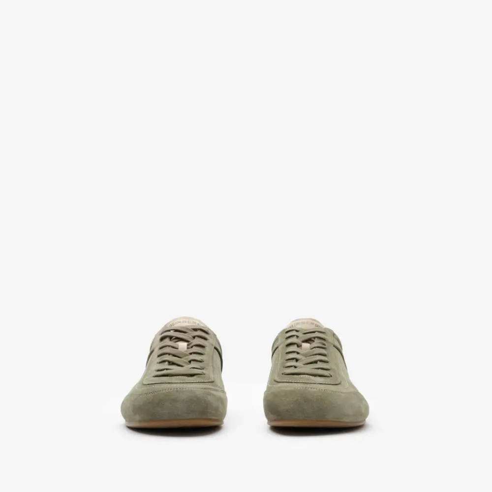 Alternative view of Giày Burberry Suede Knight Runner Sneakers 'Green' 81274751
