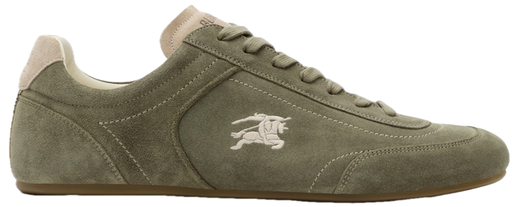 Giày Burberry Suede Knight Runner Sneakers 'Green' 81274751