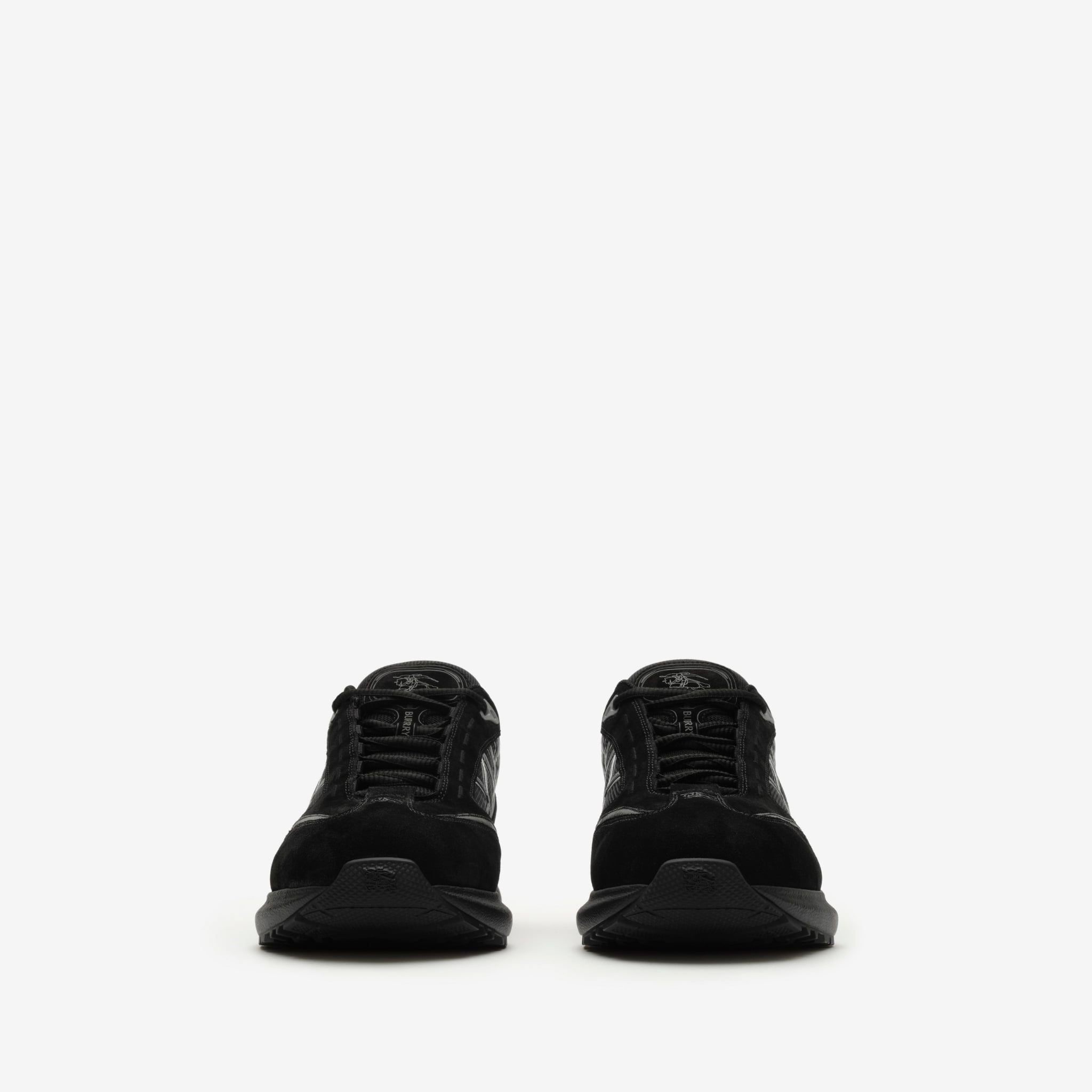 Alternative view of Giày Burberry Suede Leather Eclipse Sneakers 'Black' 81277061