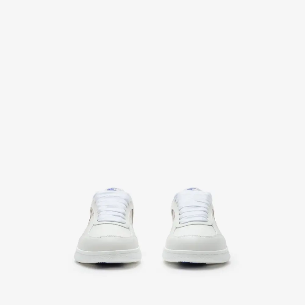 Alternative view of Giày Burberry Check Terrace Sneakers 'White Pink' 81230791