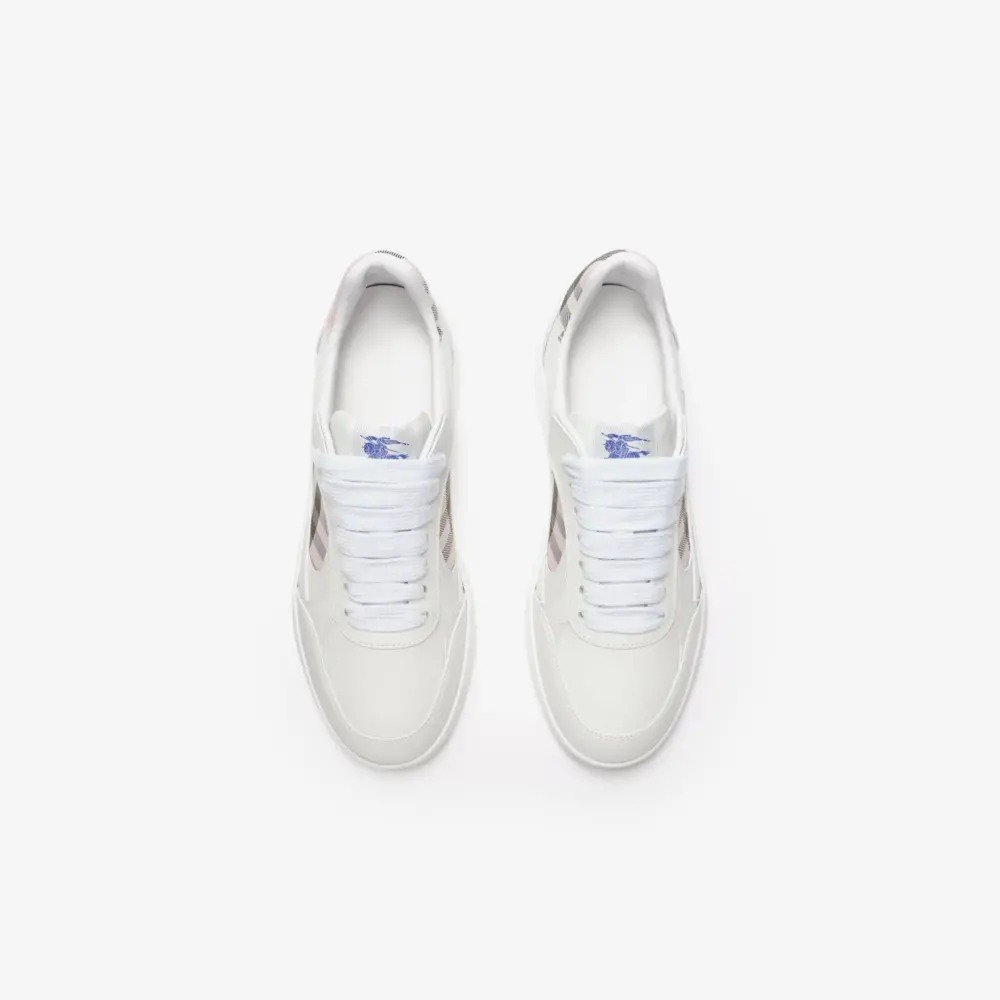 Giày Burberry Check Terrace Sneakers 'White Pink' 81230791 - Ảnh 4