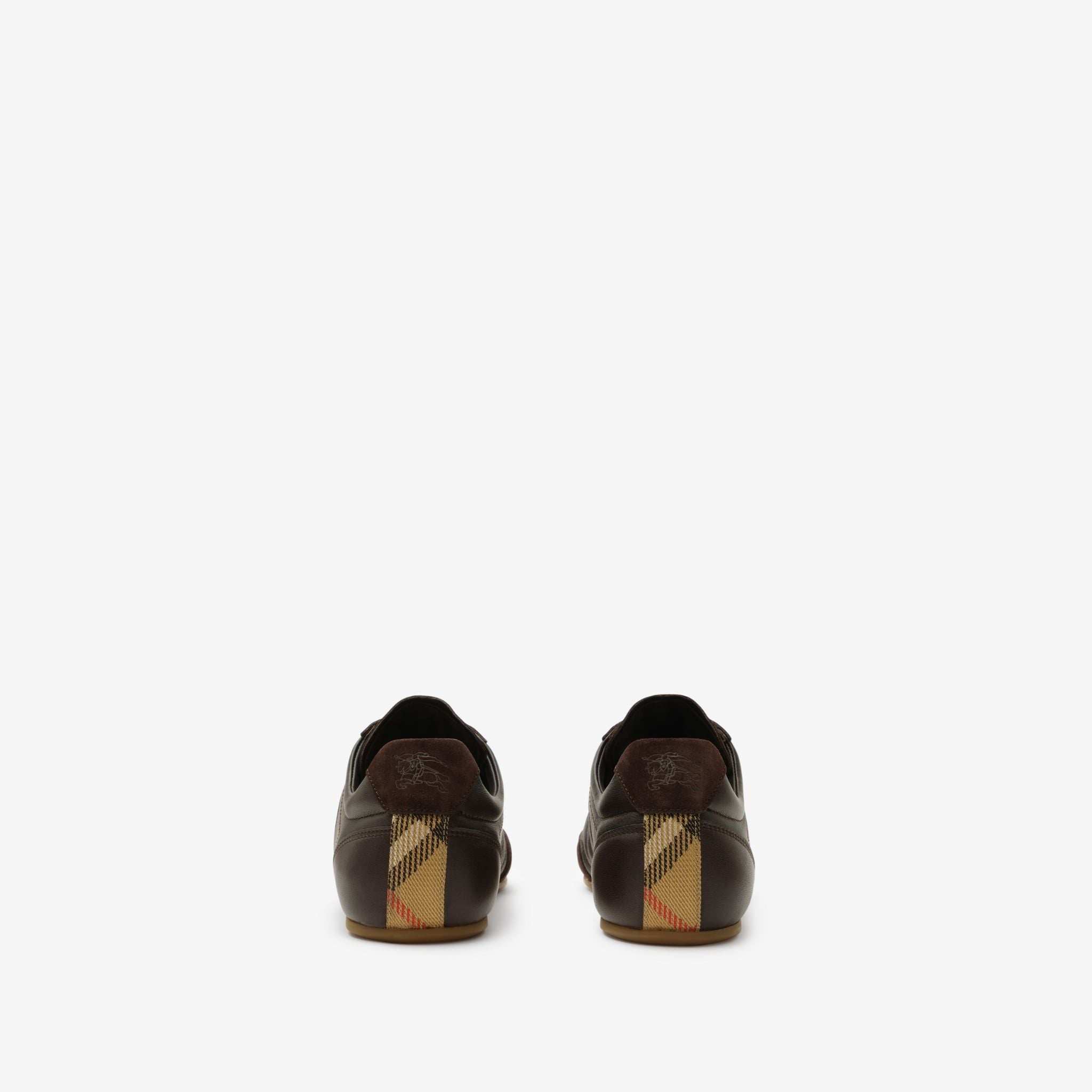 Giày Burberry Leather Knight Runner Sneakers 'Brown' 81265381 - Ảnh 3