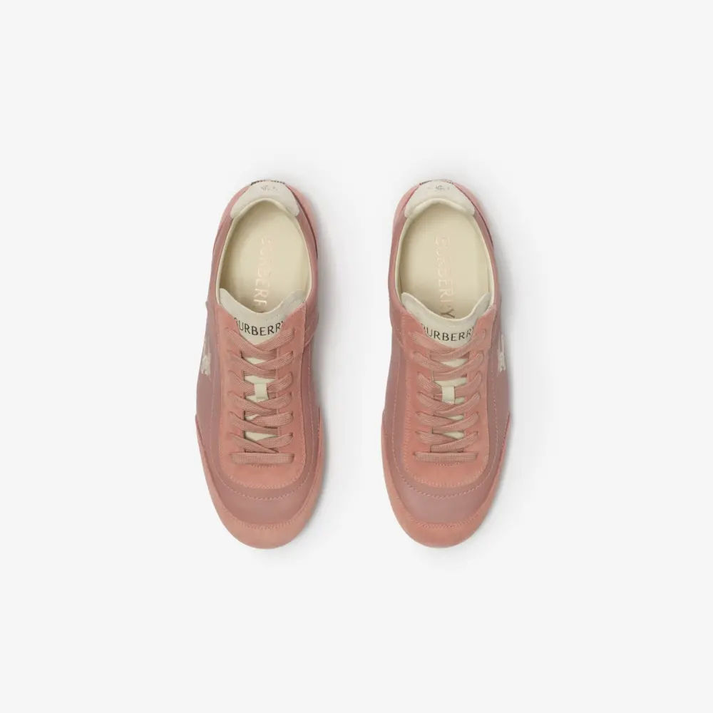 Giày Burberry Leather Knight Runner Sneakers 'Rose' 81278051 - Ảnh 4