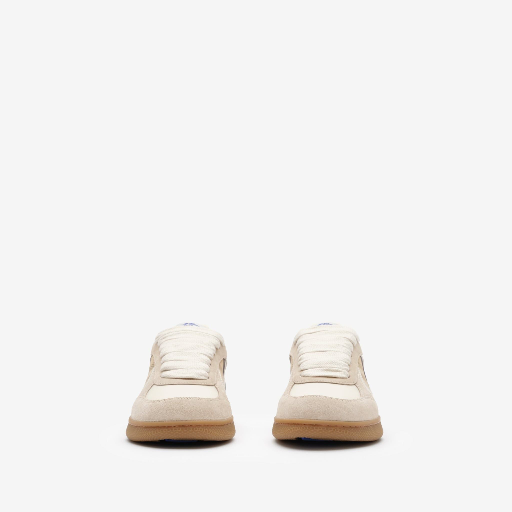 Alternative view of Giày Burberry Suede Check Terrace Sneakers 'Beige' 81277441