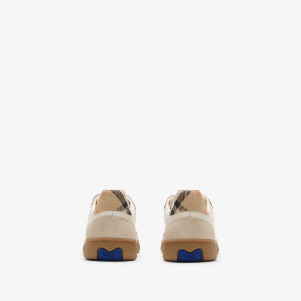 Giày Burberry Suede Check Terrace Sneakers 'Beige' 81277441 - Ảnh 3