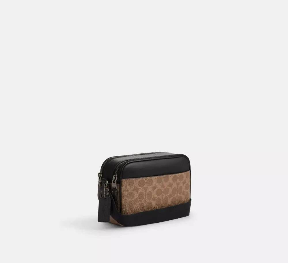 Túi Coach Graham Crossbody Bag 'Tan Black' CV921-QBNRX - Ảnh 4