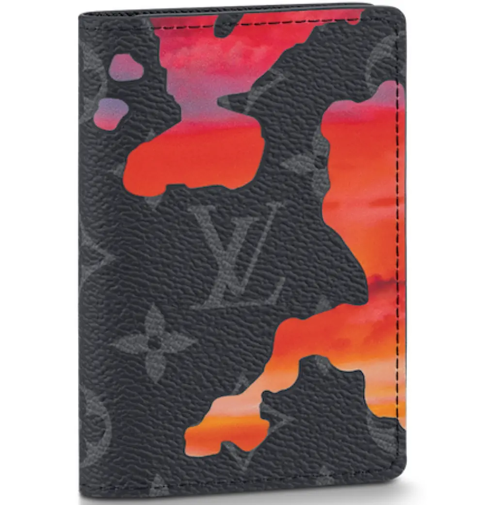 Ví Louis Vuitton Pocket Organiser 'Black Red' M81757