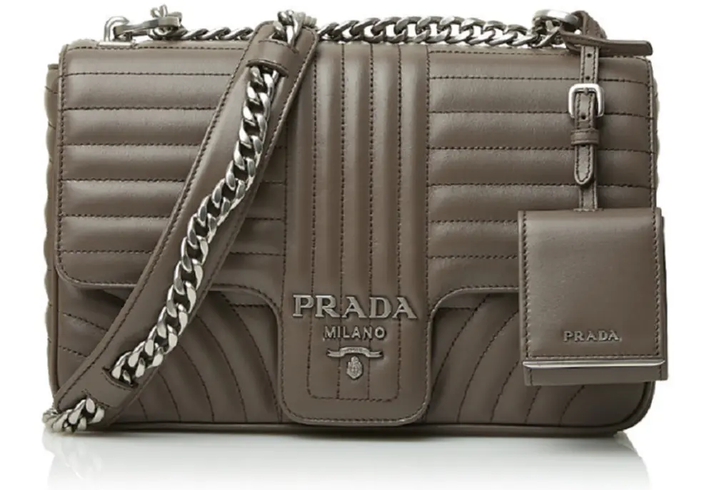 Túi Prada Diagram Leather Shoulder Bag 1BD135-2D91-F0YON