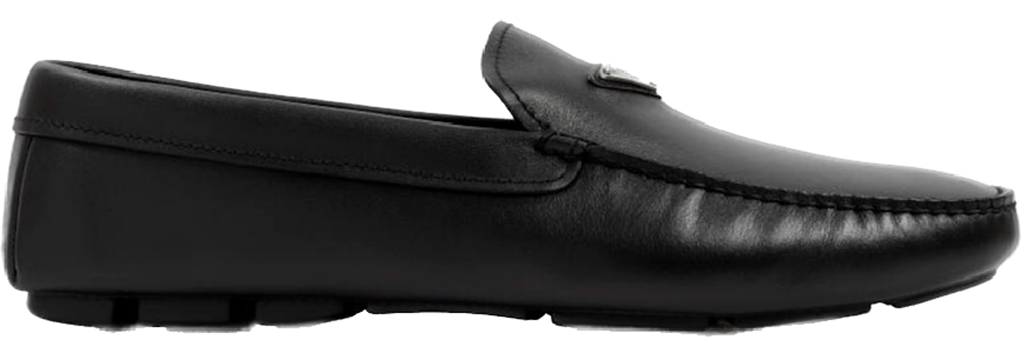 Giày Prada Triangle Logo Leather Loafers 'Black' 2DD172-A21-F0002