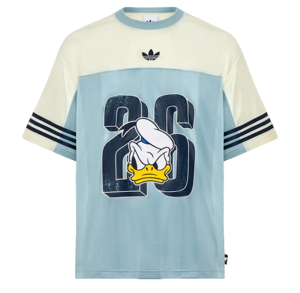 Áo Adidas x Disney Donald Duck Jersey Asia Sizing 'Ivory' KU3106