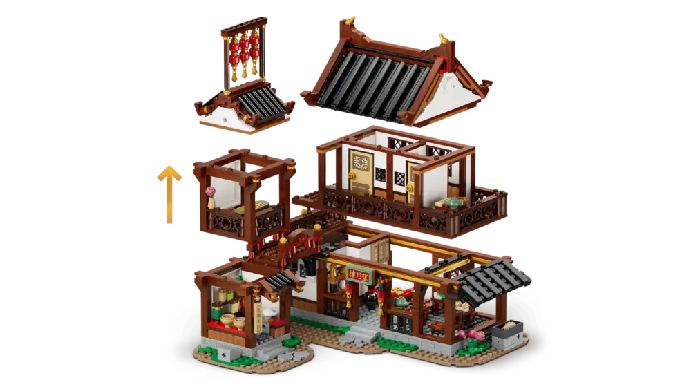 Mô Hình Lego Ancient Moon-Gazing Inn 80121 - Ảnh 4