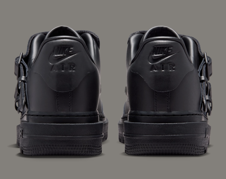Giày Nike Air Force 1 Low Luxe 'Black Metallic Silver' JA3822-010 - Ảnh 4